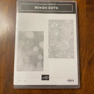 Stampin Up - Bokeh Dots Rubber Stamp Set - New